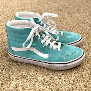 Vans Aqua Blue Sk8 Hi Sneakers